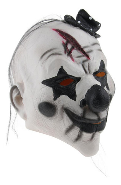 Látex Cabeça Assustador Palhaço Máscara Para Halloween 0