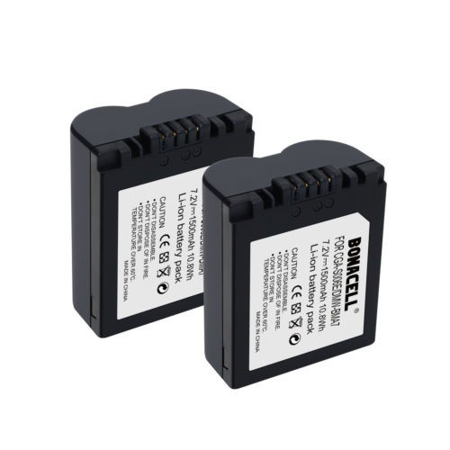 Pack 2 La Batería Cga-s006e/dmw-bma7 Para Panasonic Lumix Dm 0