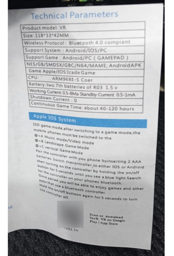 Control Remoto Inalambrico Con Bluetooth - Pilas 1