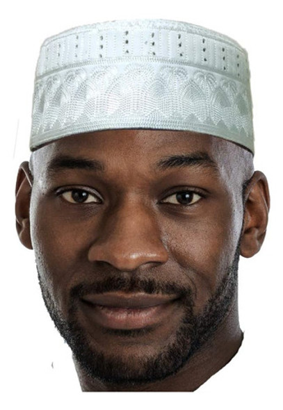 Chapéu Kofia Branco Dusies Boné Kufi Bordado Africano 0 Chapéu Kofia Branco Dusies Boné Kufi Bordado Africano 0