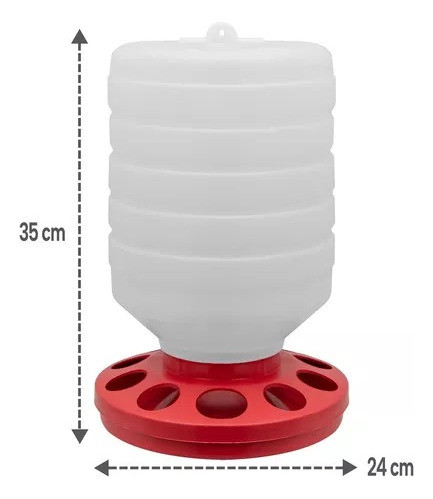 Comedouro 5kg Bebedouro 2l  Automático Para Frangos 1