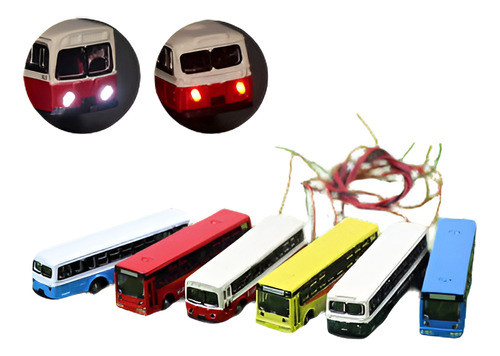 4pc 1: 150 Modelo Encendido Coches Autobús Con 12v Led Luces 0