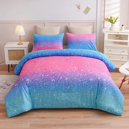 Ntbed Galaxy Comforter Set Soft Microfiber Colorful Gradient 1