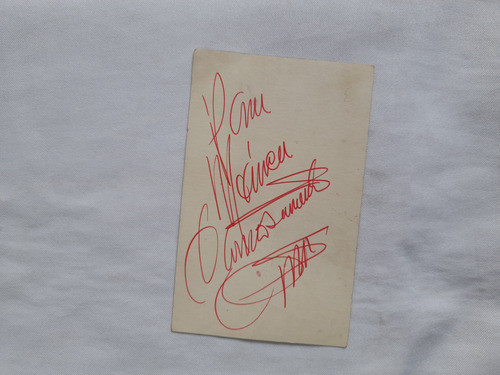 Foto Postal Publicidad De Rca Armando Manzanero 1