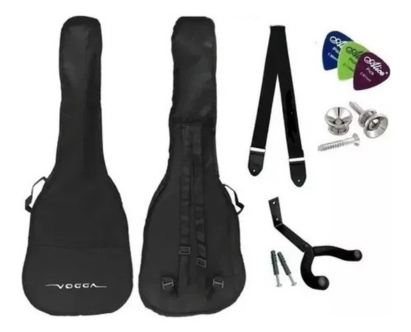 Capa Simples Para Violão Folk Vogga + Acessórios 0