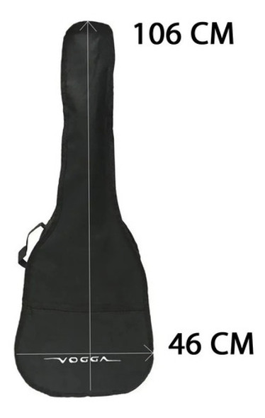 Capa Simples Para Violão Folk Vogga + Acessórios 1