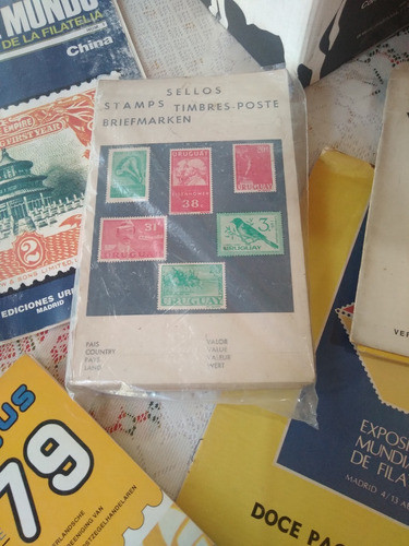 Filatelia 16 Catalogos Sellos Uruguay Y Varios Paises 1