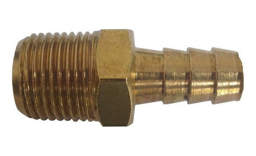 Kit 5pçs Conexão Espigão Macho Rosca 1/4 Polegada Espiga 3/8 1