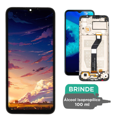 Frontal Touch Compativel Moto G8 Power Lite C/aro + Película 0