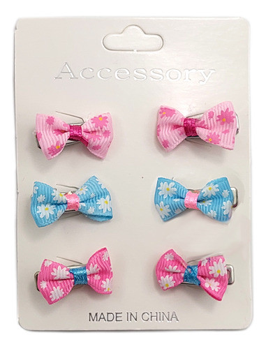 Broche Moña Surtido X6 Unidades Puntitos 1