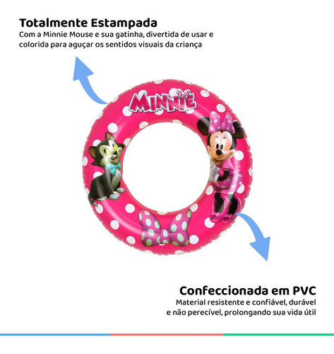 Boia Inflável Infantil Minnie Mouse +3 Anos Bel Fix 1