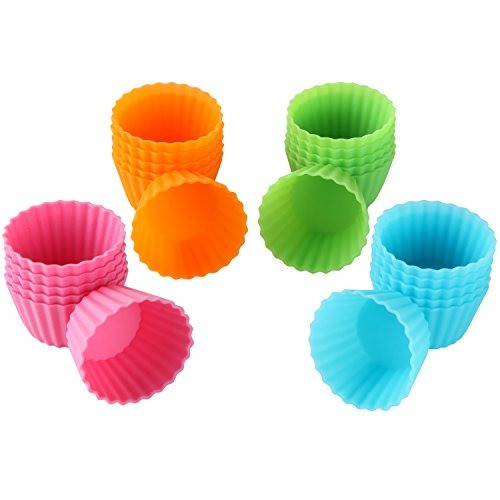 Bakerpan Silicone Mini Cupcake Holders, Mini Cupcake Liners, 0