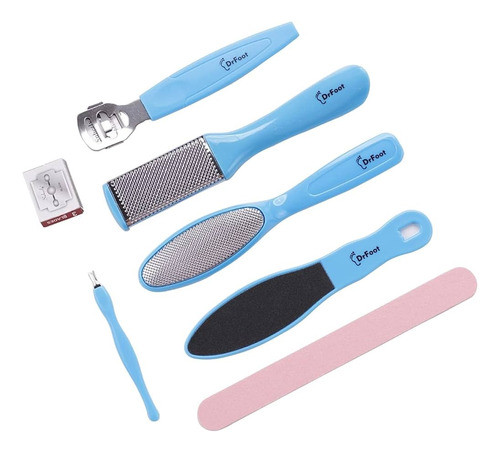 Set Pedicuría Podología Callos Durezas Pies Lima Y Escofina 0