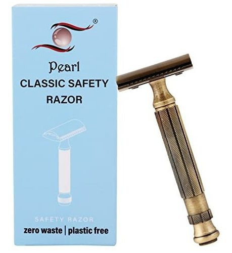 Maquinilla De Afeitar Pearl Shaving De Doble Filo, De Seguri 0
