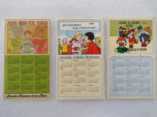3 Calendarios Almanaques Jornada Infantil  Misionera 0