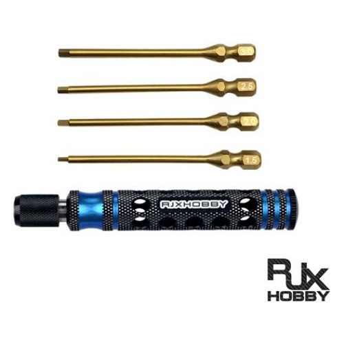 Rjx 6.35mm 4 In1 Hex Screwdriver For Rc Applications 1