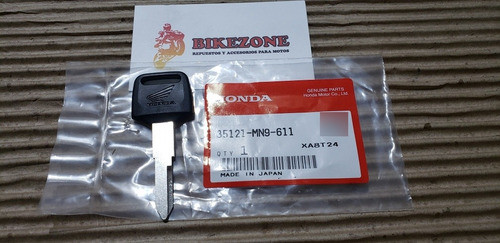 Llave Virgen Original Honda Africa Gl Cb Nx 250 650 Cbr + 1