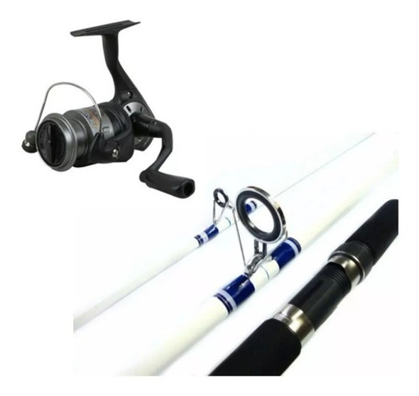 Combo Pesca Okuma 3,90 Mts 3 Tramos + Reel Okuma Kirkor - Sa 0 Combo Pesca Okuma 3,90 Mts 3 Tramos + Reel Okuma Kirkor - Sa 0