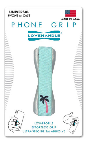 Soporte Anillo Grip Para Telefono Celular - Celeste/palmera 0