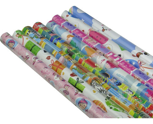 Papel Presente 64x95,5cm Infantil Brilho C/1f 0