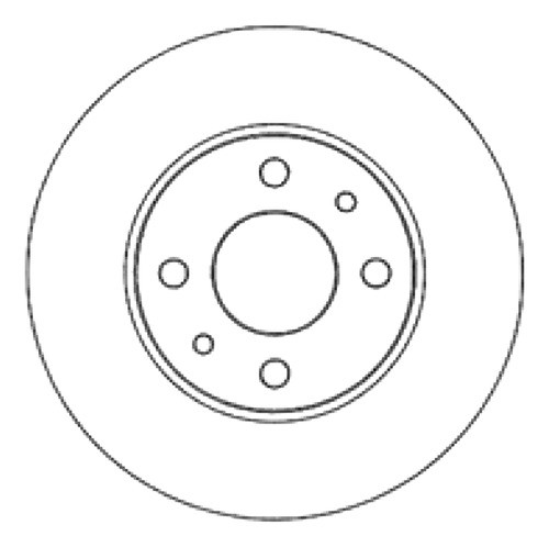 Disco Freno Delantero 240mm Fiat Seicento 98-0 0