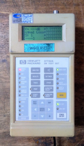 Conjunto De Teste De 2mb/s Da Hp 37742a 1
