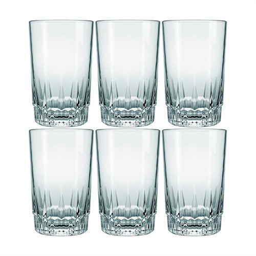 Vaso Vidrio Agua Nadir 240 Ml Vegas X6 Unid. 0