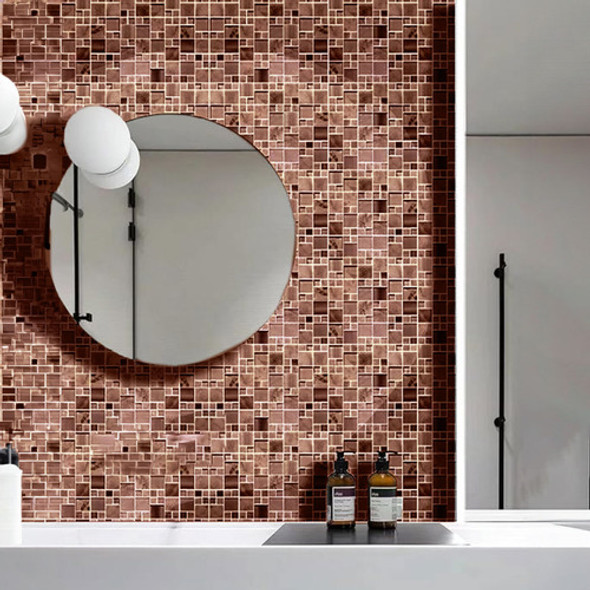 Mosaico De Cobre 30x30 Color Bronce 8mm Espesor 1