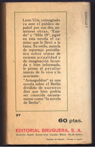 Libro Armageddon - L. Uris 1