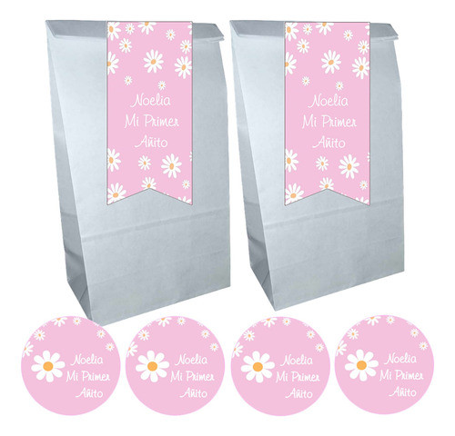 Combo Cotillon Personalizado Margaritas Para 30 Chicos 1