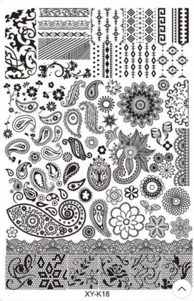 Placas Con Diseños Para Stamping/uñas/nail Art/decoración 1