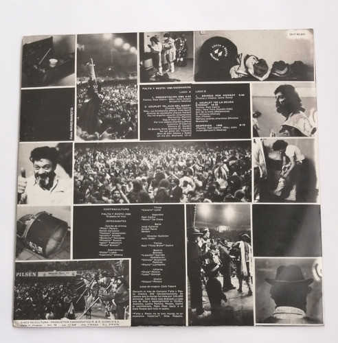 Falta Y Resto - 1986 Escenarios ( L P Ed. Uruguay) 1