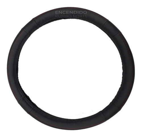 Cubre Volante Universal  38 / 37 Cm Negro Bordado Rojo 1
