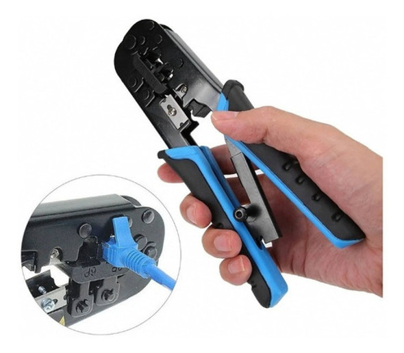 Alicate De Crimpagem Cabo De Rede Rj45 Rj11 Rj12 C/ Catraca 0