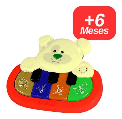 Teclado Music Pets Tateti Calesita Ref.227 Cachorro Amarelo 1