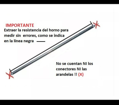 Resistencia Varilla Horno Eléctrico 30.5cm Pack X 4 Unidades 1