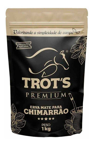 Kit Chimarrão Garrafa Unitermi Erva Chimarrão Trot´s 1kg 1