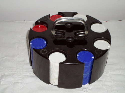 Antiguo Fichero Rack Giratorio Portatil  Gp St Louis Poker 0