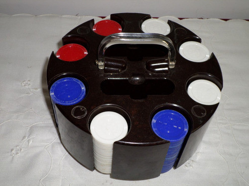 Antiguo Fichero Rack Giratorio Portatil  Gp St Louis Poker 1