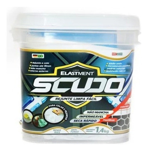 Rejunte Scudo Flexível Impermeável Limpa Fácil 1,4kg 0