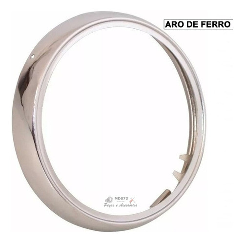 Aro Farol Redondo Suzuki Yes 125 2005 2006 2007 2008 2009 2010 2011 2012 2013 2014 2015 Cromado 1