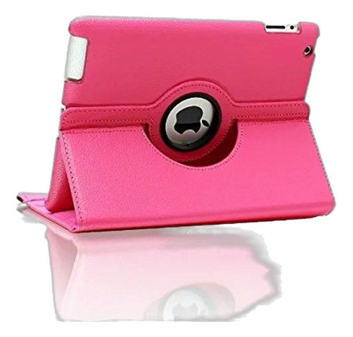 Hotpink 360 Grados Que Giran La Caja De Cuero Del Soporte Pa 0