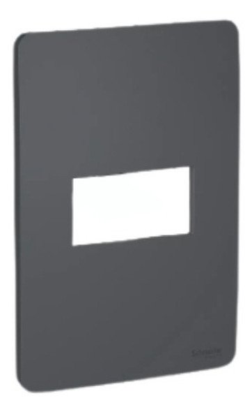 Placa 4x2 P/1 Posto Stellar Black C/ Grafite Schneider Orion 0 Placa 4x2 P/1 Posto Stellar Black C/ Grafite Schneider Orion 0