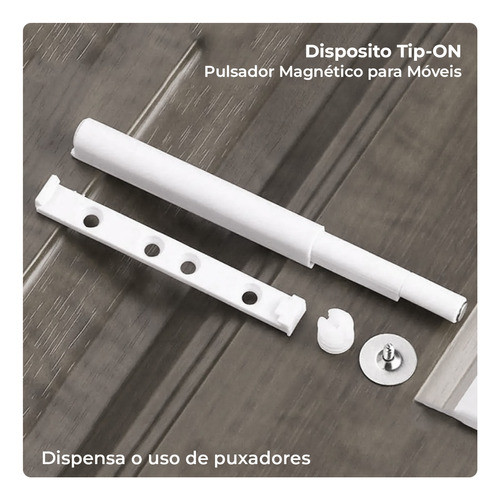 Kit 5 Fecho Pulsador Magnético Tip On Caneta Toque Sobrepor 1