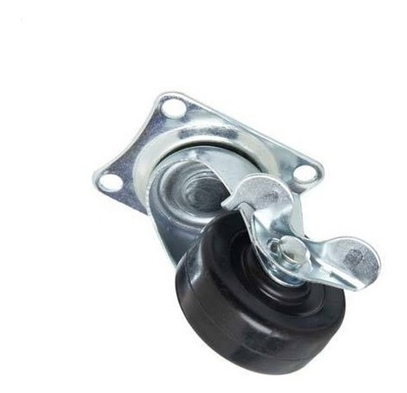 Rueda Goma Base Giratoria Con Freno 40 Mm Para Muebles 0 Rueda Goma Base Giratoria Con Freno 40 Mm Para Muebles 0