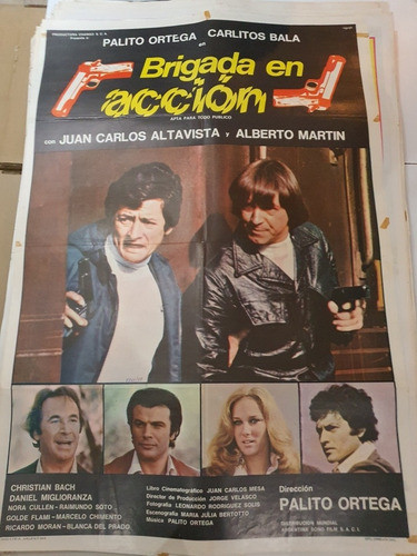 Afiche Cine Original 1546-carlitos Bala' - Brigada En Accion 0