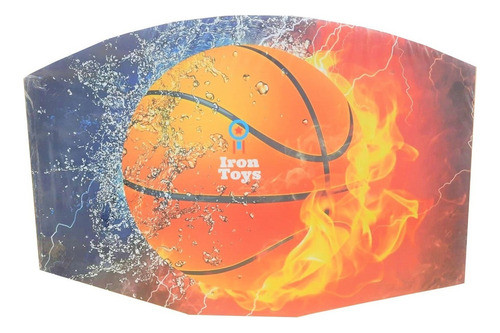 Aro De Basquet Metal Y Tablero De Madera P/ Amurar Shp 1
