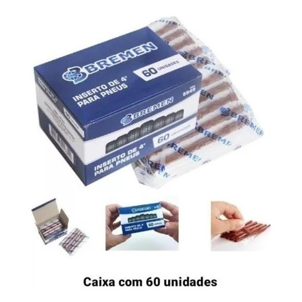 Refil Para Pneu Remendo Macarrão Caixa-60 Pçs - Bremen 1