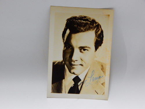 Mario Lanza   - Autografo -  Antigua Fotografia Firmada  - 0