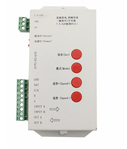 T1000s Controladora Tiras Pixel 128mb Ws2812b Lpd8806 6803 0